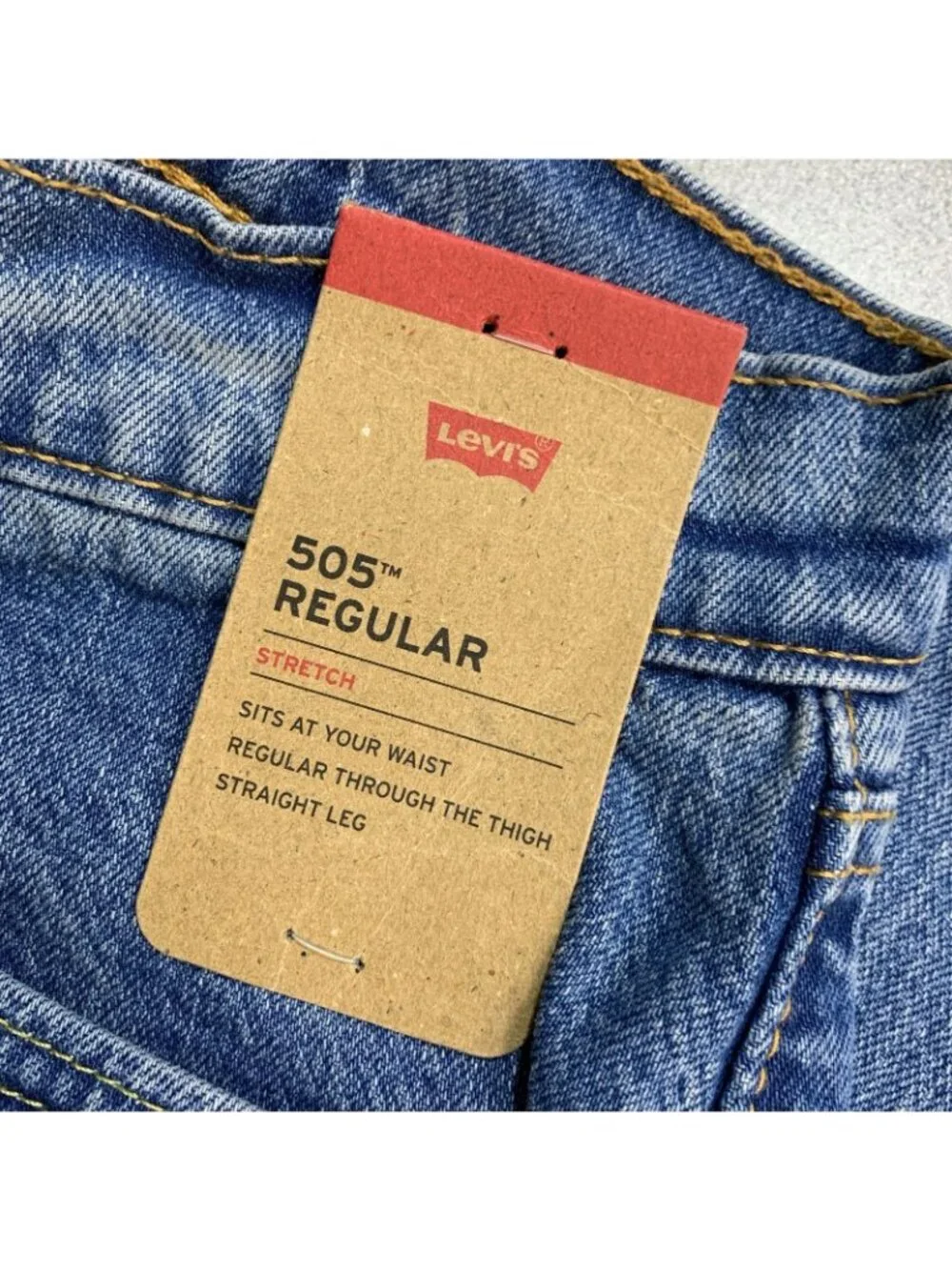 NWT Levi's 505 Regular Men's Jeans 32x34 Stretch Straight Leg